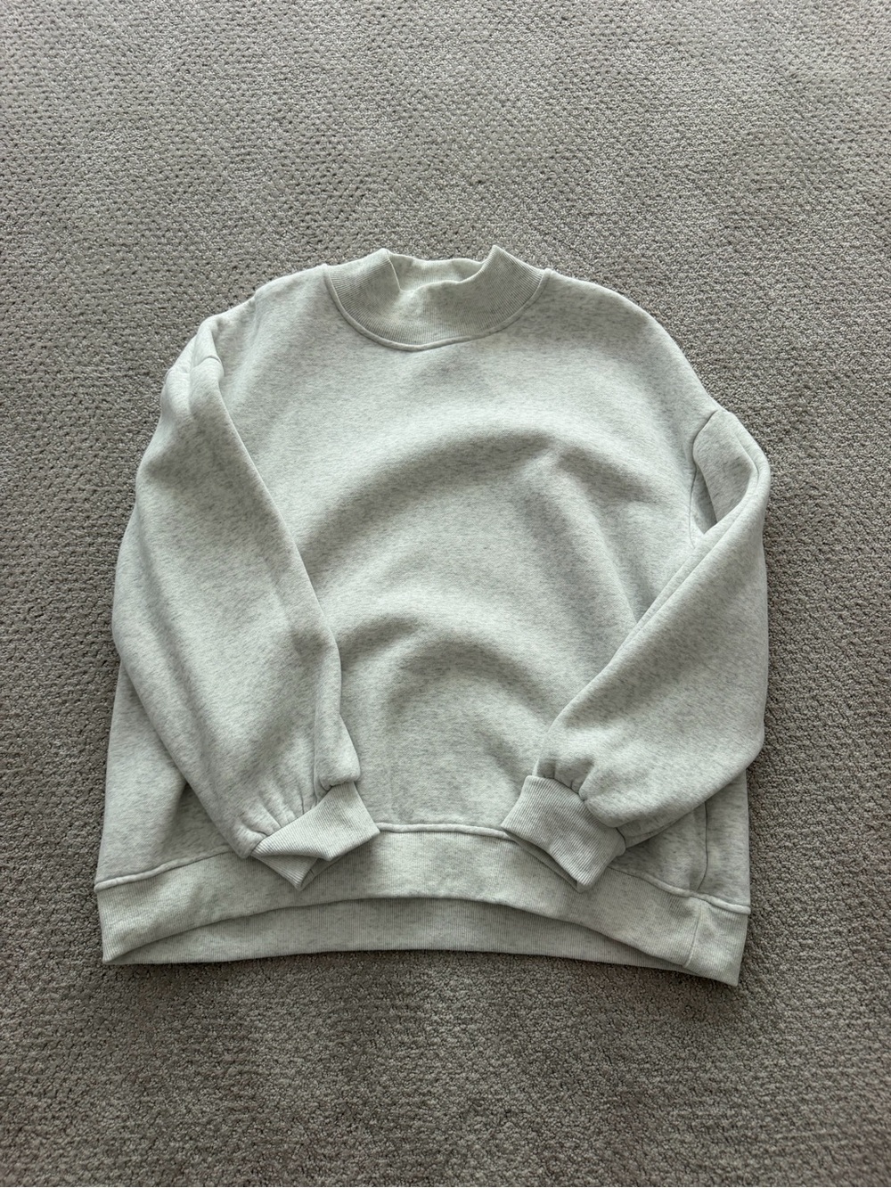 Light Gray Amazon mockneck sweatshirt